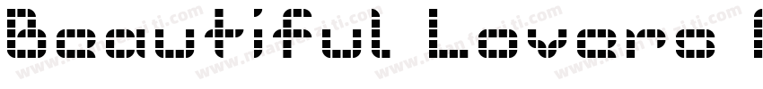Beautiful Lovers Per字体转换
